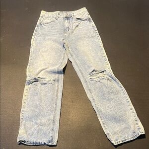 SHEIN Women's Light Blue Relaxed Jeans